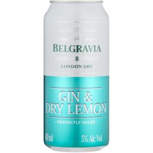 Belgravia London Dry Gin & Dry Lemon Can (6x440ml)